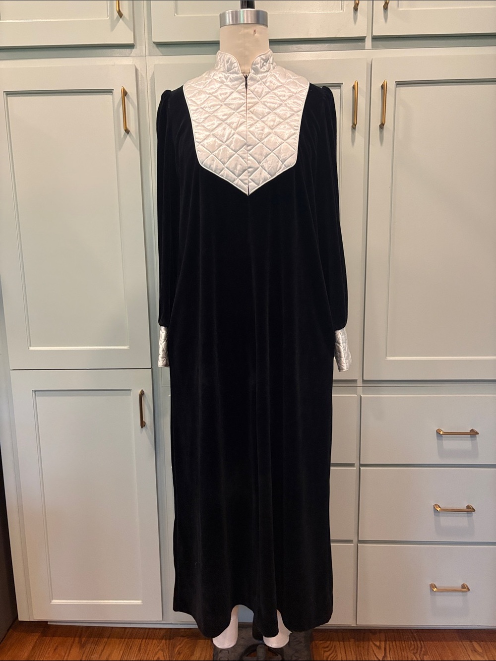 Black Velvet Bill Blass late 70’s-early 80’s dressing gown.